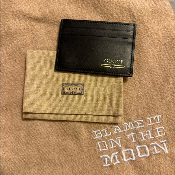 Gucci Black Leather Card Holder - Picture 1 of 6